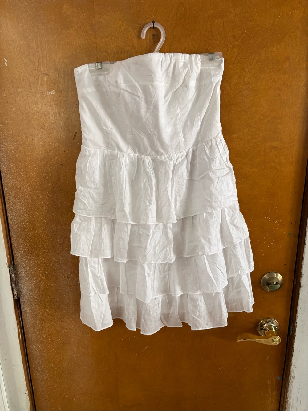 Express strapless dress.